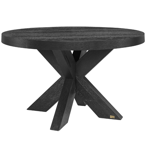 Hunter Round Dining Table - Black - 1300