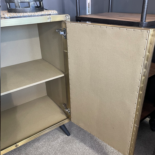 Jet Cabinet in Vintage Brass
