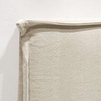 Keely Natural Slipcover Headboard - King/Super King