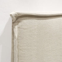 Keely Natural Slipcover Headboard - Queen