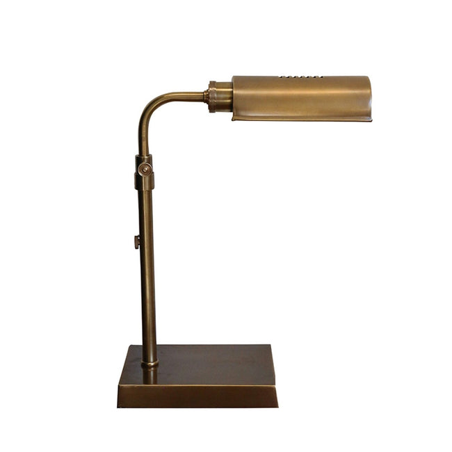 Adjustable Lamp in Antiqued Brass (Solid Brass)