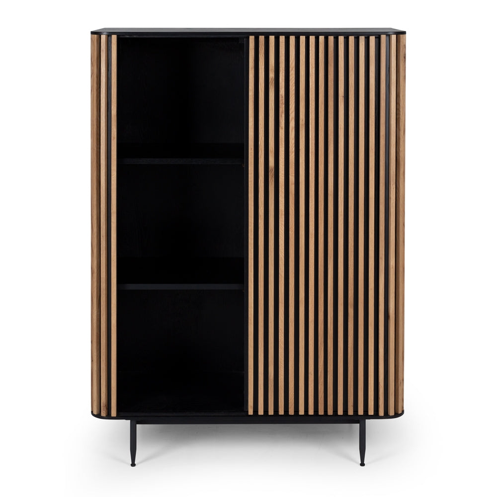 Bauhaus Cabinet - Black & Oak