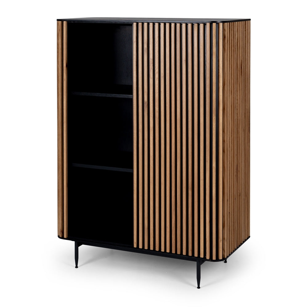 Bauhaus Cabinet - Black & Oak