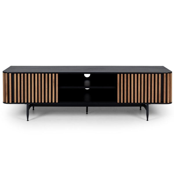 Bauhaus Black & Natural Oak TV Unit / Entertainment Unit