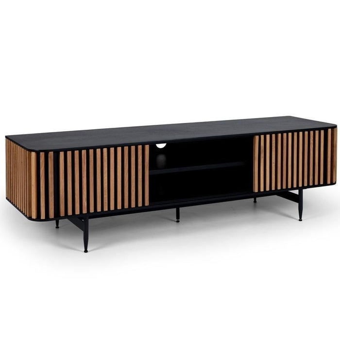 Bauhaus Black & Natural Oak TV Unit / Entertainment Unit