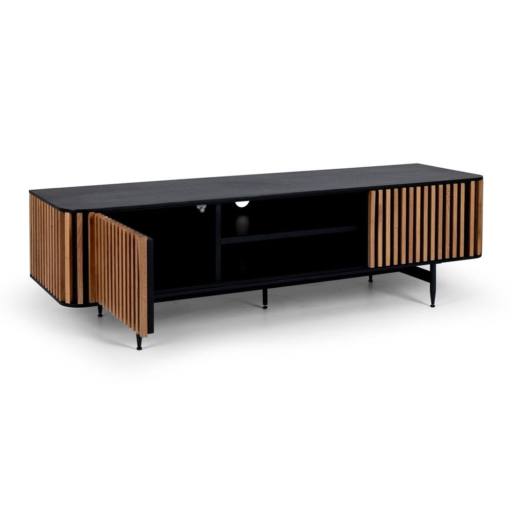 Bauhaus Black & Natural Oak TV Unit / Entertainment Unit