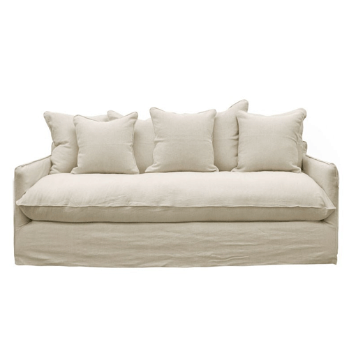 Lotus 2 Seater Slipcover Sofa - Natural