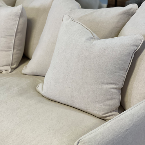 Napa 3 Seater Slipcover Sofa - Natural