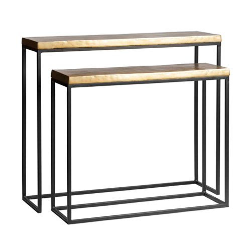 Maxon Metal Console Set of 2