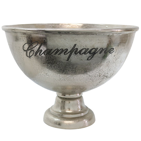 Brass Wine Champagne Bucket with Leather