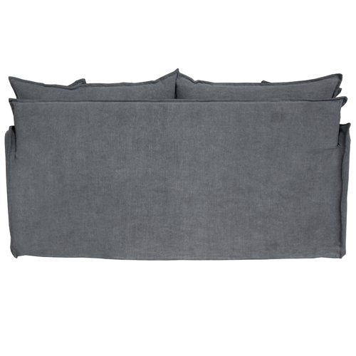 Malibu 2.5 Seater Linen Slipcover Sofa - Deep Grey