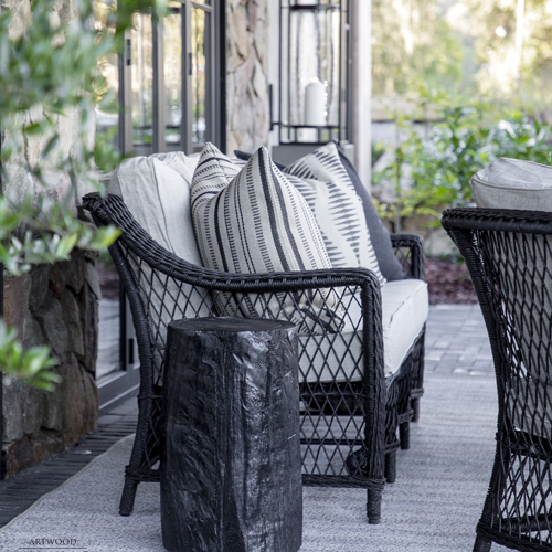 Artwood Marbella Outdoor Sofa Black Twist – Greenslades Furniture