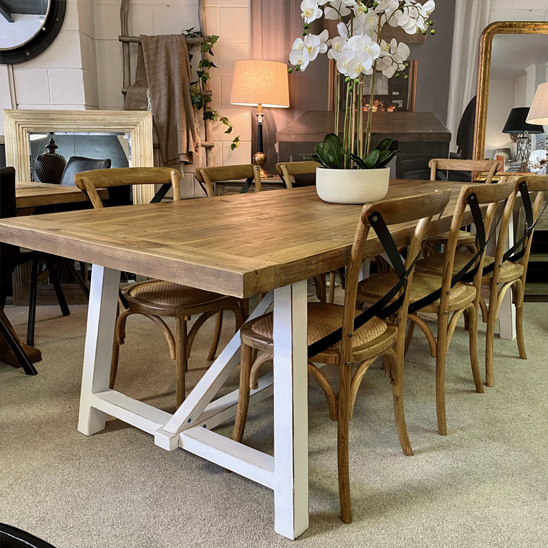 Marcel Dining Table - White - 240cm