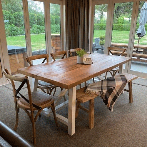 Marcel Dining Table - White - 240cm