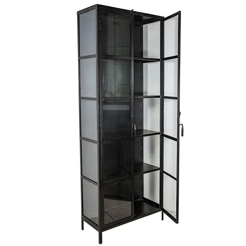 Matrix Metal Glass Cabinet