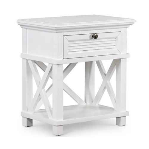 Miami White Bedside Table