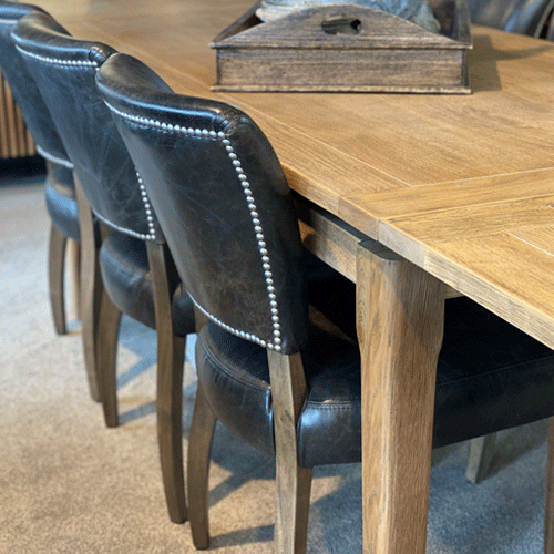 Halo Mimi Leather Dining Chair - Fudge