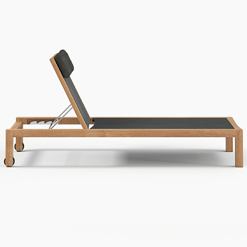 Devon Mokaui Outdoor Sun Lounger - Ebony
