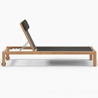 Devon Mokaui Outdoor Sun Lounger - Ebony