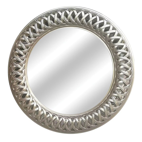 Mollini Round Silver Mirror - 113cm