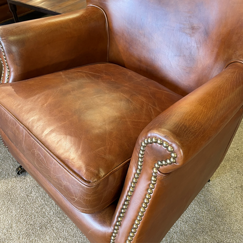 Morton Leather Armchair - Vintage Brown