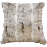 Heirloom Faux Fur Cushion - Feather Inner - Mountain Rabbit - 65cm x 65cm