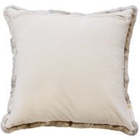Heirloom Faux Fur Cushion - Feather Inner - Mountain Rabbit - 65cm x 65cm