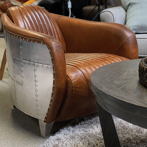 Aviator Leather Armchair