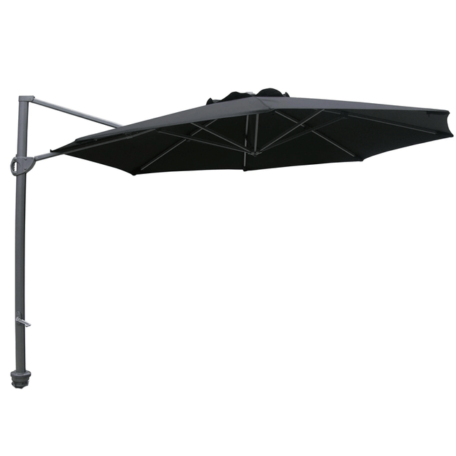 Shelta Navare Cantilever Umbrella - O'bravia™ Fabric - 3.3m Octagonal - Black