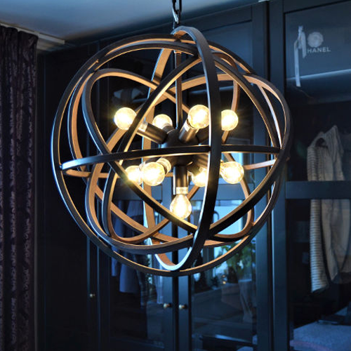 Halo Nest Pendant Light - Small -  Rouille (Coated Rust)