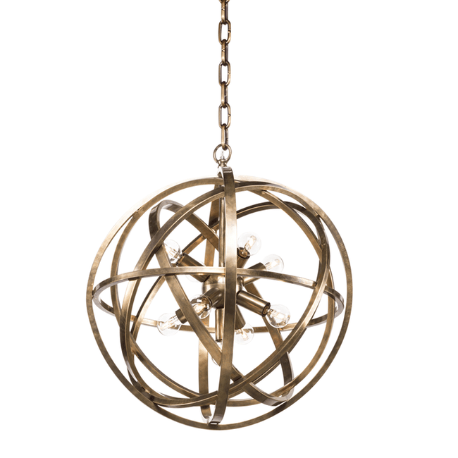 Halo Nest Pendant Light in Brass