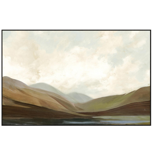 Neutral Fields Textured Art Print on Canvas