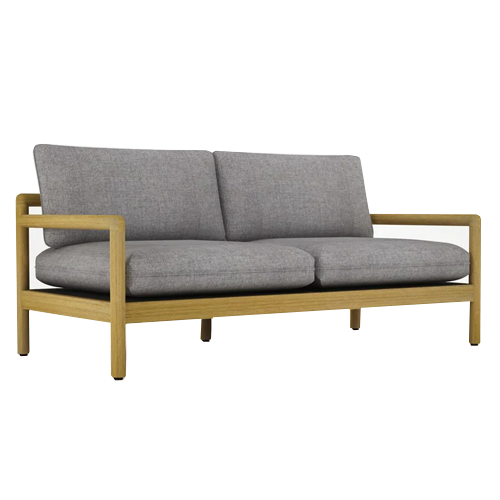 Devon Opito Outdoor 2 Seater Sofa with Arms - Cast Slate