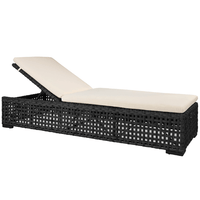 Artwood Orlando Outdoor Lounger - Classic Black
