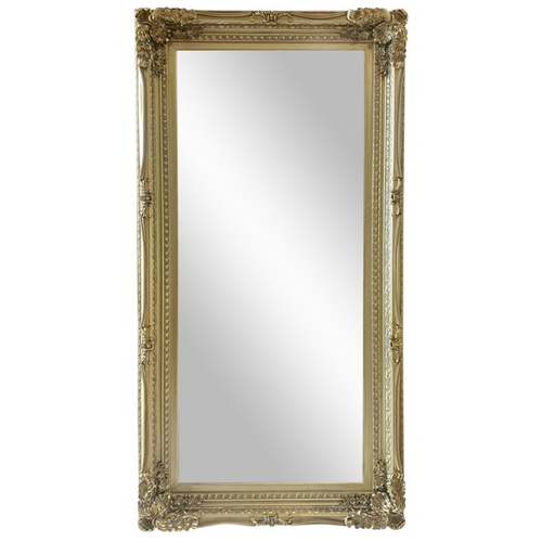 Ornate Leaner Mirror Light Gold Greenslades Furniture