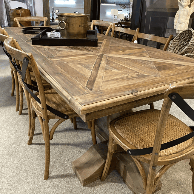 Palermo Parquet Top Dining Table - 2500