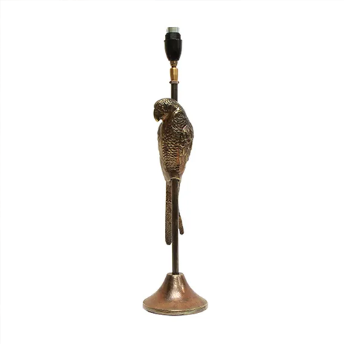 Parrot Antique Gold Lamp