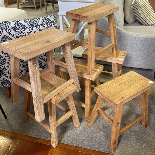 Pavia Side Table / Stool - Natural - Straight