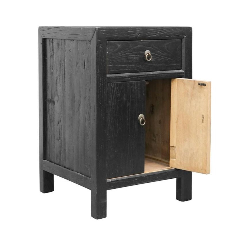 Pavia Bedside Table Medium - Black