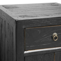 Pavia Bedside Table Medium - Black