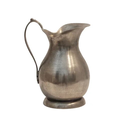 Pewter Jug with Flat Handle Large