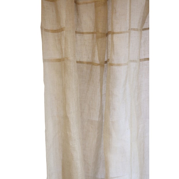Pin Tuck French Linen Curtains - Set of 2