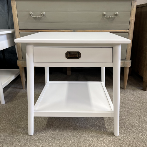 Portofino Bedside Table - White