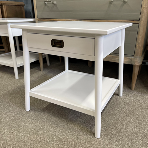 Portofino Bedside Table - White
