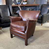 Professor Leather Armchair - Vintage Cigar