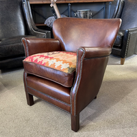Professor Leather Armchair - Vintage Cigar
