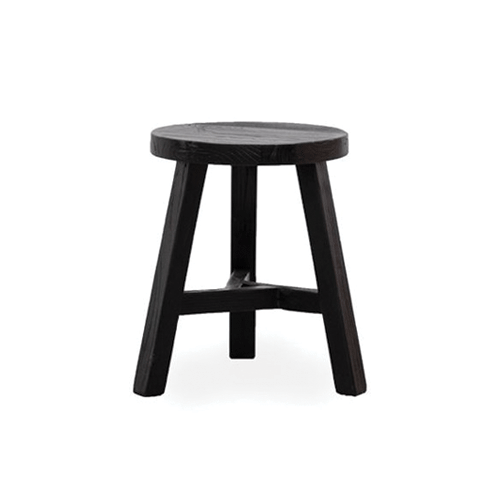 Pavia Side Table/Stool - Black - Round