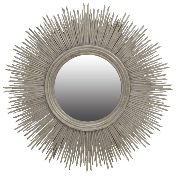 Round Sun Mirror - 1270mm - Silver Leaf