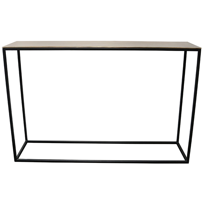 Rumi Console Table - Antique Brass Finish - 118cm