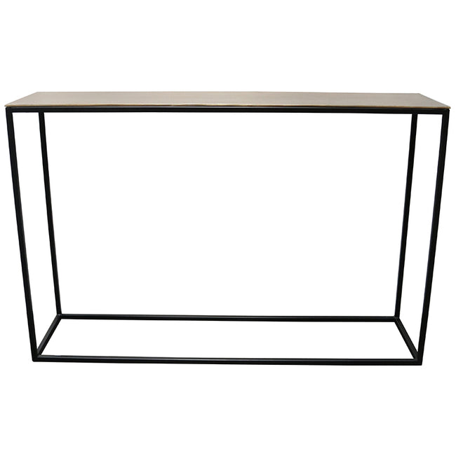 Rumi Console Table - Antique Brass Finish - 118cm